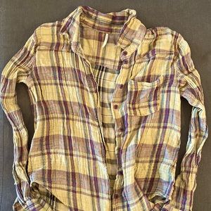 Free people flannel shirt